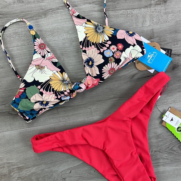 ☀️O’NIELL☀️VOLCOM☀️TWIGGY PISMO TOP SIMPLY SEAMLESS V BOTTOM BIKINI SET - Picture 6 of 15